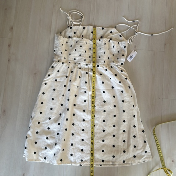 Polka Dot Linen Dress - Picture 3 of 5